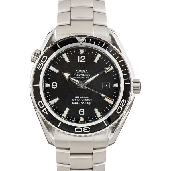 PreOwned Omega Seamaster Steel Planet Ocean 2200.50.00 Black Dial Koerbers Fine Jewelry Inc New Albany, IN