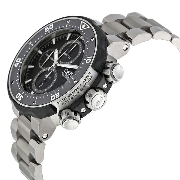 Pre Owned Oris ProDiver Chronograph Automatic Black Dial Men's Watch 01 774 7683 7154 MB Image 2 Koerbers Fine Jewelry Inc New Albany, IN