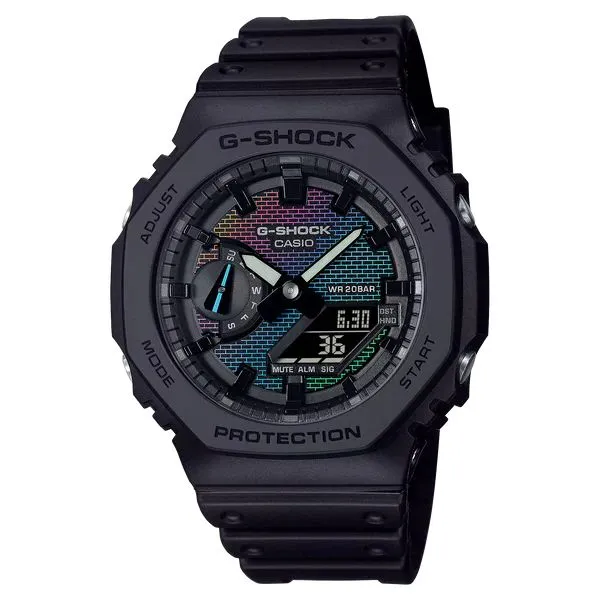 GA2100RW 1A Analog Digital Brick Rainbow Casioak Resin Watch Koerbers Fine Jewelry Inc New Albany IN