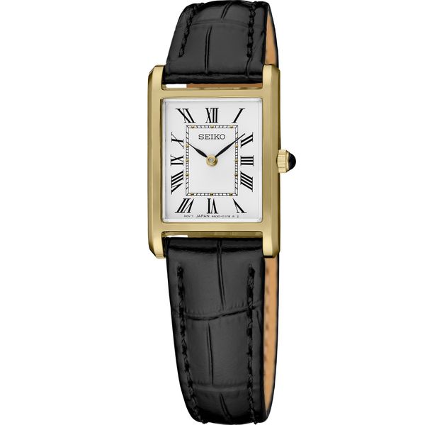 Womens Seiko Essentials White Dial Leather Band Watch - SWR104 Koerbers Fine Jewelry Inc New Albany, IN