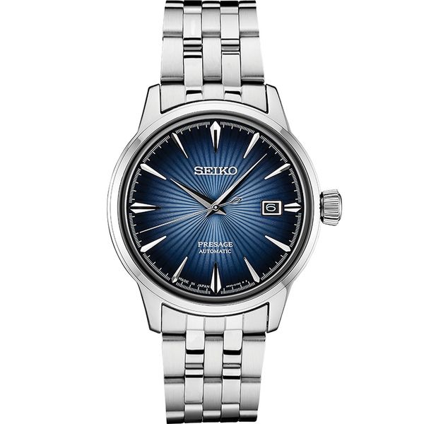 Sterling Silver Presage Cocktail Time Automatic Watch Koerbers Fine Jewelry Inc New Albany, IN