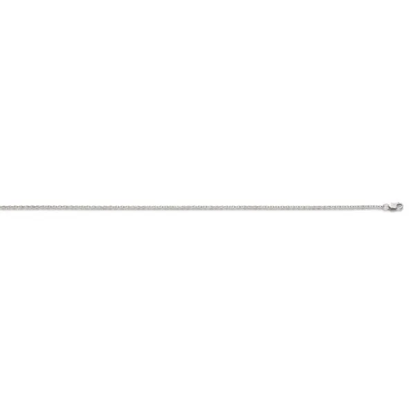 Sterling Silver Rhodium Plated Rope Chain 16