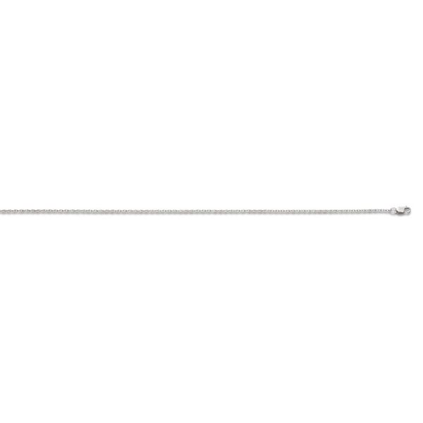 Sterling Silver Rhodium Plated Rope Chain 20