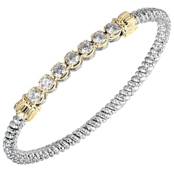 14K Yellow Gold & Sterling Silver Diamond Bracelet Koerbers Fine Jewelry Inc New Albany, IN