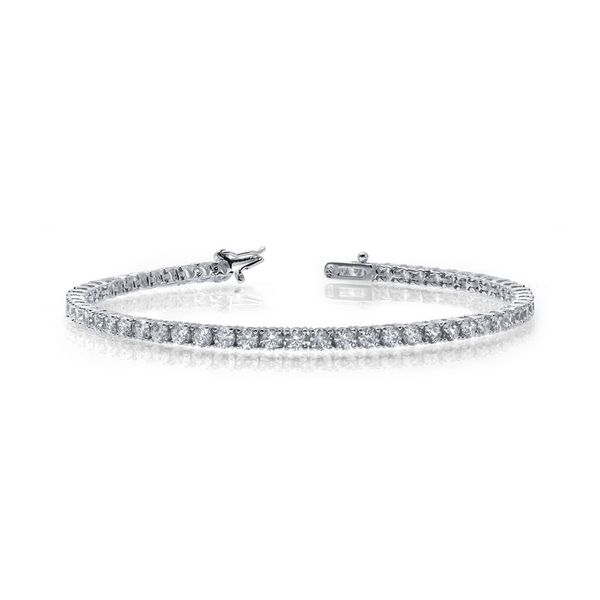 Sterling Silver Bonded with Platinum Tennis Bracelet Koerbers Fine Jewelry Inc New Albany, IN