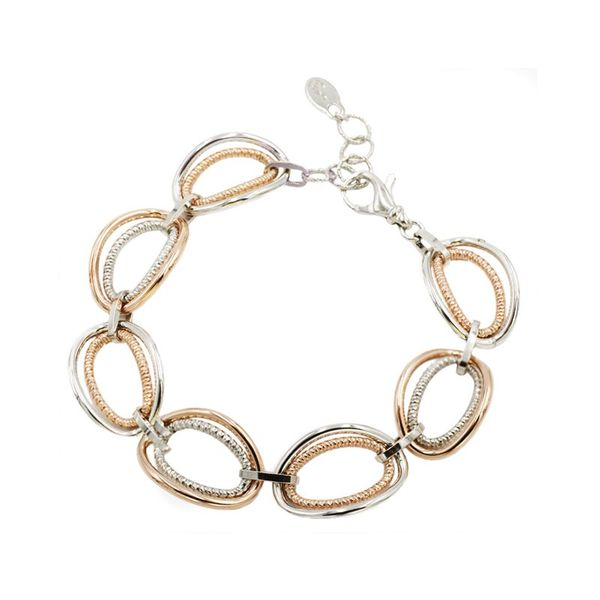 Sterling Silver and Rose Gold Plated Vanessa Bracelet Koerbers Fine Jewelry Inc New Albany, IN