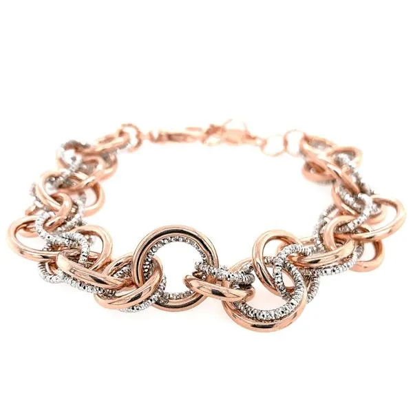 Sterling Silver and rose gold plated Willow Bracelet Koerbers Fine Jewelry Inc New Albany, IN