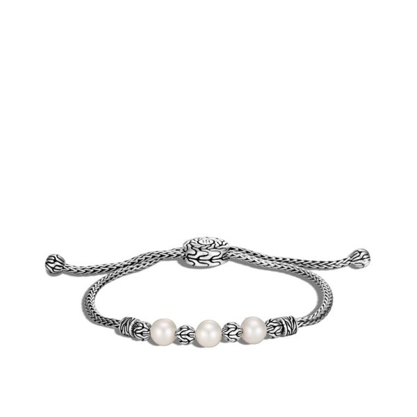 Sterling Silver Classic Chain Pull Through Bracelet, Freshwater Pearl Koerbers Fine Jewelry Inc New Albany, IN