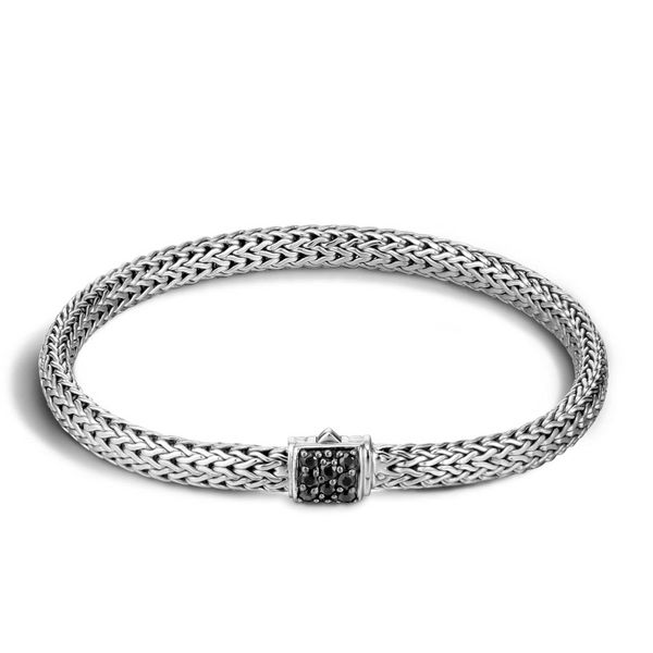 Sterling Silver Classic Chain 6.5mm Bracelet with Black Sapphires Koerbers Fine Jewelry Inc New Albany, IN