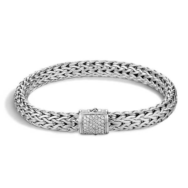 Sterling Silver Classic Chain Bracelet with Diamonds Koerbers Fine Jewelry Inc New Albany, IN