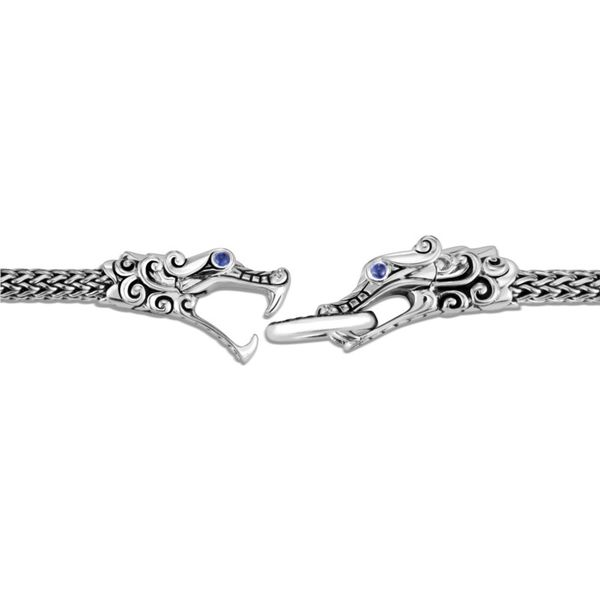 Sterling Silver Naga Bracelet with Black Sapphire and Spinel Image 2 Koerbers Fine Jewelry Inc New Albany, IN