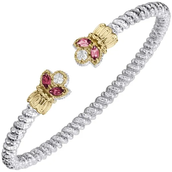 Two Tone Sterling Silver and 14K Yellow Gold Open Cuff Bracelet Koerbers Fine Jewelry Inc New Albany, IN