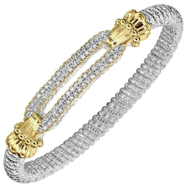 Sterling Silver and 14K Yellow Gold Closed Band Bracelet Koerbers Fine Jewelry Inc New Albany, IN