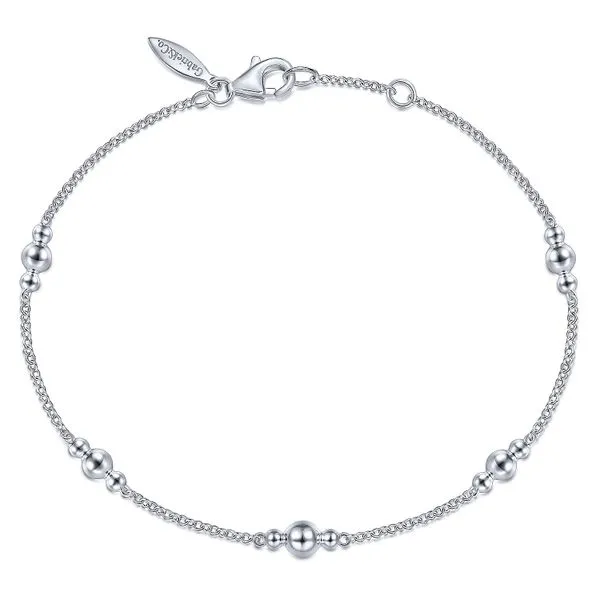 925 Sterling Silver Beaded Station Bracelet Koerbers Fine Jewelry Inc New Albany, IN