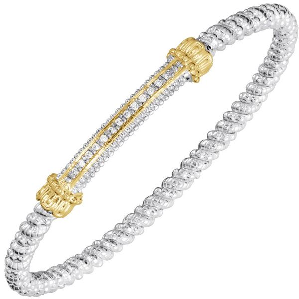 14K Yellow Gold and Sterling Silver Bangle Bracele Koerbers Fine Jewelry Inc New Albany, IN