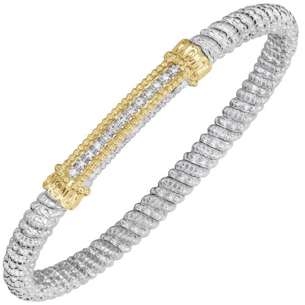 Sterling Silver and 14K Yellow Gold Bangle Bracelet Koerbers Fine Jewelry Inc New Albany, IN