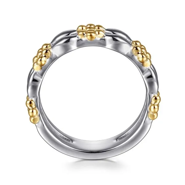 14K Yellow Gold & 925 Sterling Silver Bujukan Easy Stackable Ring Image 2 Koerbers Fine Jewelry Inc New Albany, IN
