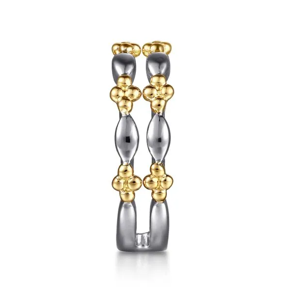 14K Yellow Gold & 925 Sterling Silver Bujukan Easy Stackable Ring Image 4 Koerbers Fine Jewelry Inc New Albany, IN