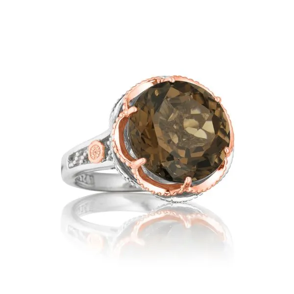 Tacori 18KY White and Pink Gold with Smokey Quartz Stone Ring Koerbers Fine Jewelry Inc New Albany, IN