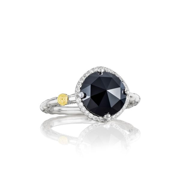 Sterling Silver Pavé Simply Gem Ring featuring Black Onyx Koerbers Fine Jewelry Inc New Albany, IN