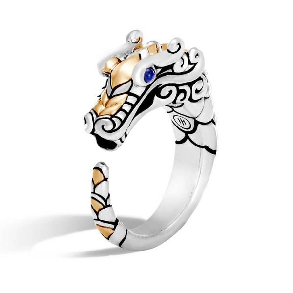 Sterling Silver and 18K Yellow Gold Legends Naga Ring Koerbers Fine Jewelry Inc New Albany, IN