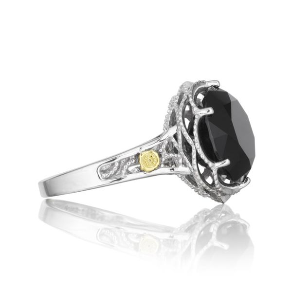 Sterling Silver Crescent Gem Ring featuring Black Onyx Image 2 Koerbers Fine Jewelry Inc New Albany, IN