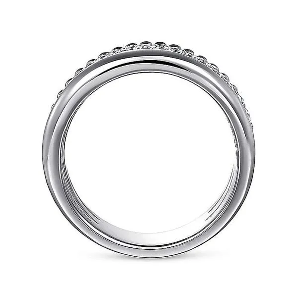 925 Sterling Silver White Sapphire Bujukan Easy Stackable Ring Image 2 Koerbers Fine Jewelry Inc New Albany, IN