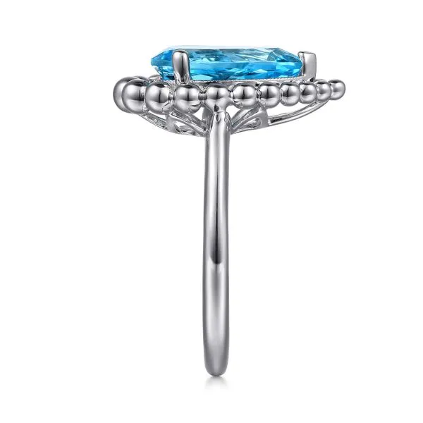 925 Sterling Silver Bujukan Swiss Blue Topaz Ring Image 4 Koerbers Fine Jewelry Inc New Albany, IN
