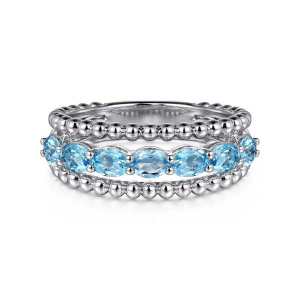 Sterling Silver Bujukan Fashion Ring With Swiss Blue Topaz Koerbers Fine Jewelry Inc New Albany, IN