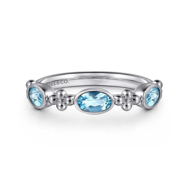925 Sterling Silver Bujukan Blue Topaz Fashion Ladies Ring Koerbers Fine Jewelry Inc New Albany, IN
