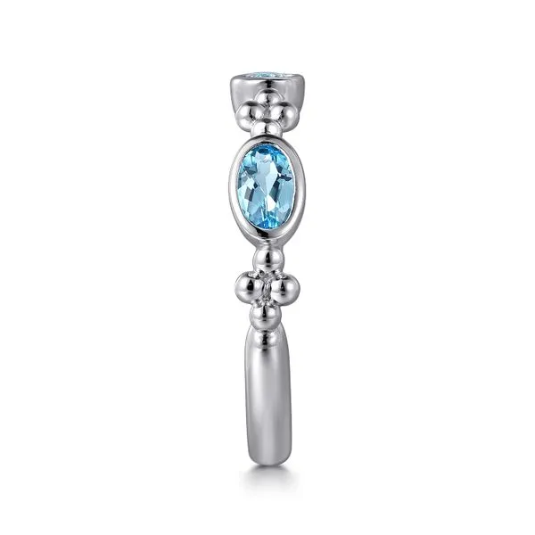 925 Sterling Silver Bujukan Blue Topaz Fashion Ladies Ring Image 4 Koerbers Fine Jewelry Inc New Albany, IN