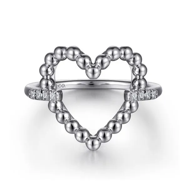925 Sterling Silver Bujukan Heart Diamond Ladies Ring Koerbers Fine Jewelry Inc New Albany, IN