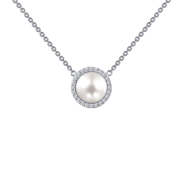 Sterling Silver Bonded with Platinum Pearl Necklace Koerbers Fine Jewelry Inc New Albany, IN