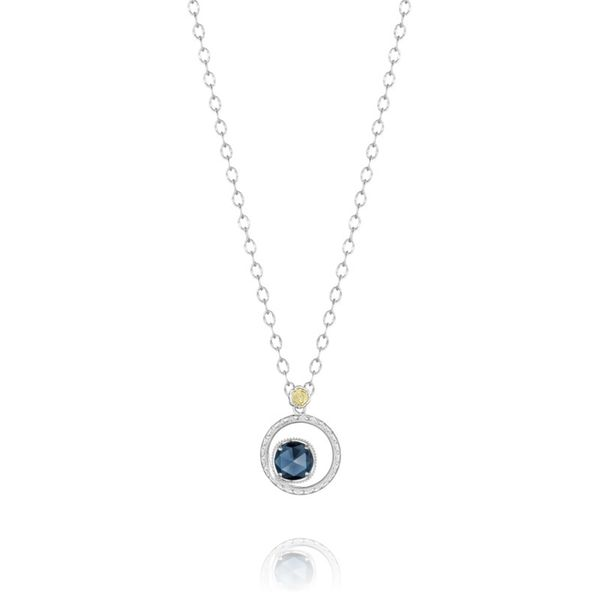 Sterling Silver Bloom Necklace featuring London Blue Topaz Koerbers Fine Jewelry Inc New Albany, IN