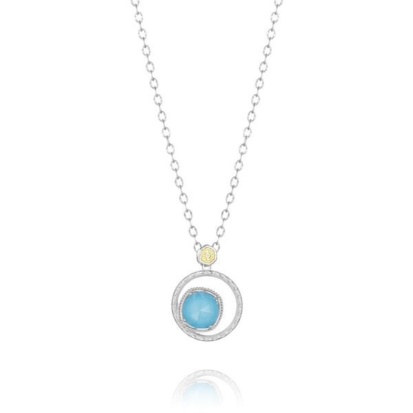 Sterling Silver Bold Bloom Necklace featuring Neo-Turquoise Koerbers Fine Jewelry Inc New Albany, IN