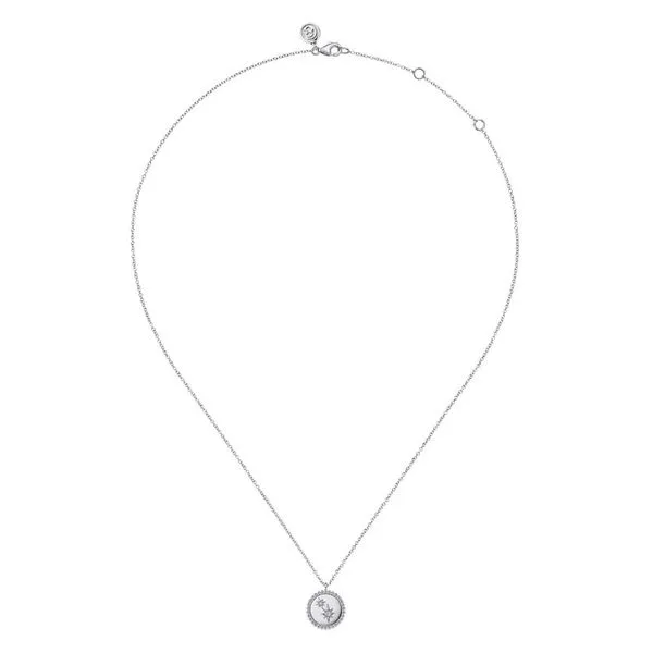 Sterling Silver Diamond Star Necklace Image 2 Koerbers Fine Jewelry Inc New Albany, IN