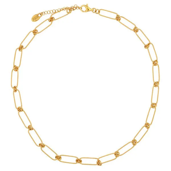 Sterling Silver and Yellow Gold Plated Kira Necklace Koerbers Fine Jewelry Inc New Albany, IN