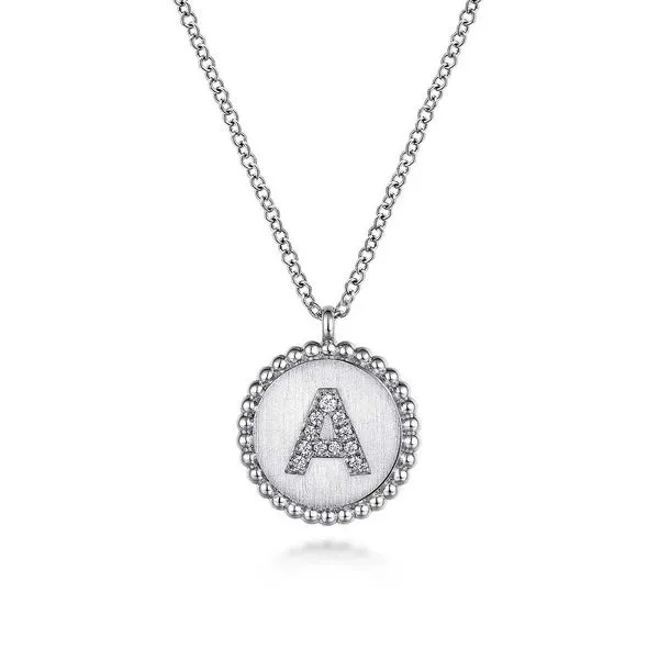 925 Sterling Silver Bujukan Diamond Initial A Necklace Koerbers Fine Jewelry Inc New Albany, IN