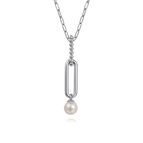 925 Sterling Silver Pearl Bujukan Drop Necklace Koerbers Fine Jewelry Inc New Albany, IN