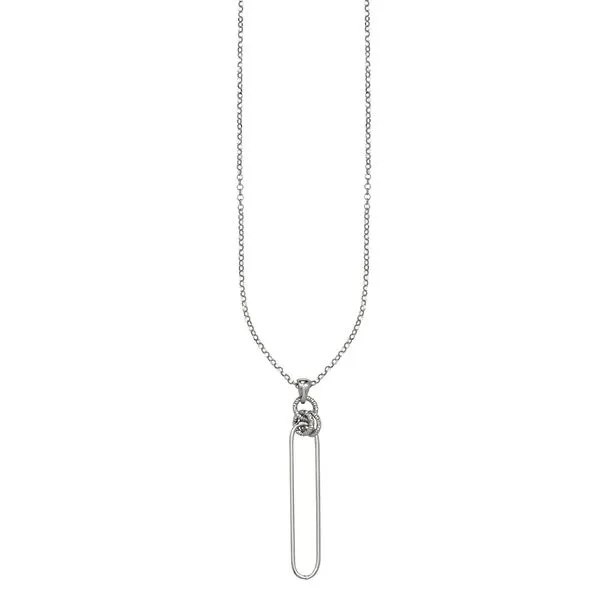Sterling Silver Solo Paperclip Necklace Koerbers Fine Jewelry Inc New Albany, IN