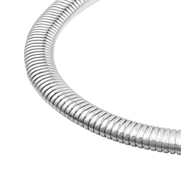 Sterling Silver Tubogas Necklace 14mm Image 2 Koerbers Fine Jewelry Inc New Albany, IN