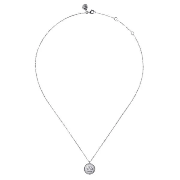 Sterling Silver Bujukan Footprint Necklace Image 2 Koerbers Fine Jewelry Inc New Albany, IN