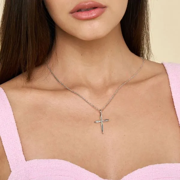 925 Sterling Silver Bujukan Cross Pendant Necklace Image 3 Koerbers Fine Jewelry Inc New Albany, IN