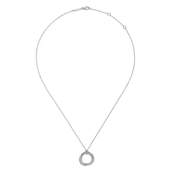 925 Sterling Silver BujukanTwisted Rope Multi Circle Pendant Necklace Image 2 Koerbers Fine Jewelry Inc New Albany, IN