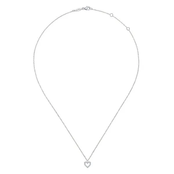925 Sterling Silver Heart Beaded Necklace Image 2 Koerbers Fine Jewelry Inc New Albany, IN