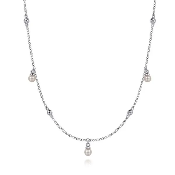 925 Sterling Silver Pearl Drop Necklace Koerbers Fine Jewelry Inc New Albany, IN