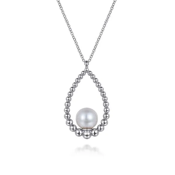 925 Sterling Silver Pearl Bujukan Teardrop Necklace Koerbers Fine Jewelry Inc New Albany, IN
