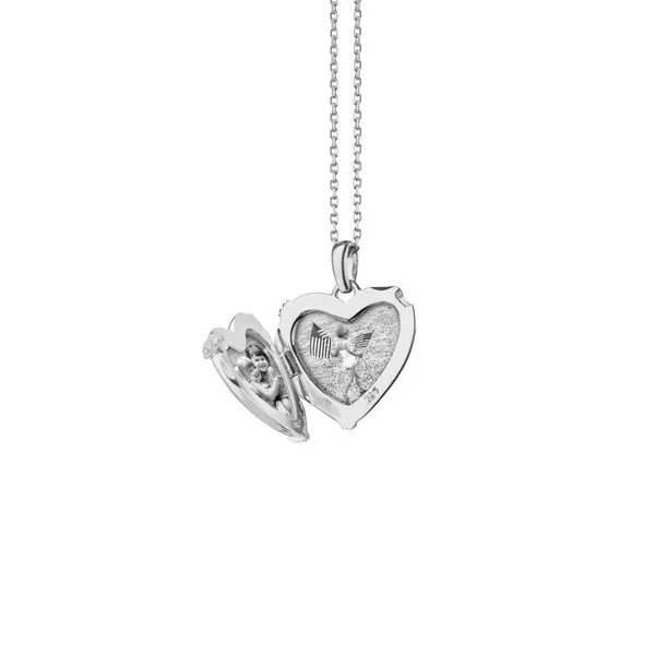 Sterling Silver Heart Locket Image 2 Koerbers Fine Jewelry Inc New Albany, IN