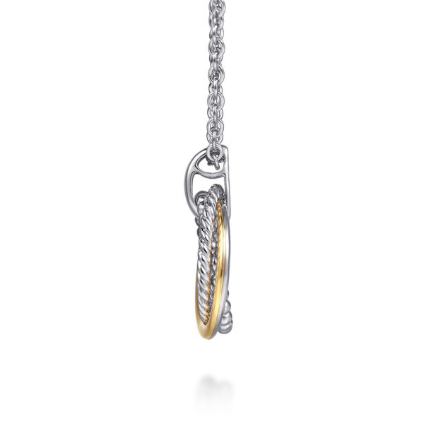 14K Yellow Gold and 925 Sterling Silver Bujukan Pendant Necklace Image 2 Koerbers Fine Jewelry Inc New Albany, IN