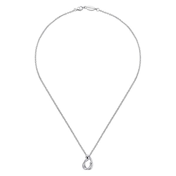 925 Sterling Silver Mother and Child Pendant Necklace with Diamonds Image 2 Koerbers Fine Jewelry Inc New Albany, IN